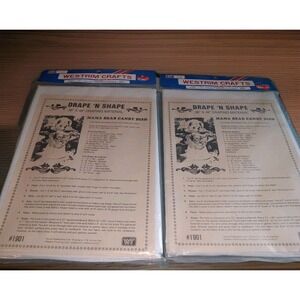 2 Westrim‎ Crafts Drape 'N Shape Mama Bear Candy Dish Craft Kit NEW 36" X 48"